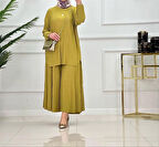 4150 Bisiklet Yaka Piliseli Ela Takım