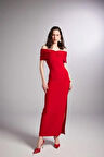 Markano Leila Elbise Kırmızı