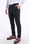İntersivin Slim Fit Pamuklu Likralı Kışlık Siyah Erkek Pantolon 