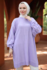 Balon Kol Triko Tunik Lila HM2519