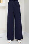 Bağlamalı Pantolon Lacivert HM2782
