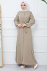 Gizli Patlı Kuşaklı Ferace Bej HM2361