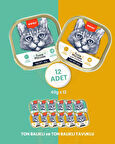 Wanpy Kedi Alutray Yaş Mama 12x40gr (Ton-Ton,Tavuk)