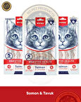 Wanpy Digestive Health Somon Balığı-Tavuk Kedi Krema Ödülü 5x14gr 3lü Set
