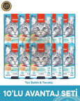 Wanpy Pouch Ton Balıklı Tavuklu Yaş Kedi Maması 10x70gr