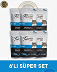 Felicia Pouch Yetişkin Somonlu Yaş Kedi Maması 6x85gr