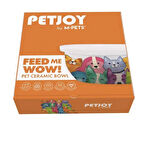 M-Pets Petjoy Feedme Bowl Seramik Mama Kabı Mix Color 300 ml