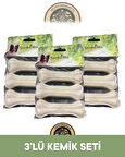 Garden Mix 3'lü Set Sütlü Deri Kemik 10 cm 9x40 gram 