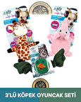 Meta Ball Ördek-Ultrasonik Zürafa-Fil Oyuncak 3'lü Set