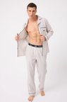 MARISILK™ Premium Dokuma Uzun Kollu Uzun Paçalı Erkek Pijama Takımı