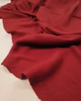 Kızıl Bordo Raporlu Örme Kumaş Yumuşak Esnek Dökümlü Elbiselik & Tuniklik 120x260cm