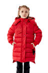 Kız Çocuk Kapüşonlu Kışlık Şişme Mont 51356