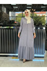 Yasmin Elbise Gri