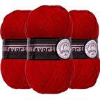 Ören Kadın Favori Kırmızı El Örgü İpi - 033 3 Adet