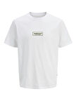 JORSPLIT FAKESTITCH BRANDING TEE SS C LN Bright White