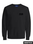 JORLOGO SWEAT CREW NECK TR SS25 Black
