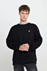 Bisiklet Yaka Sweatshirt Black