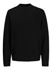 JPRBLAMILANO STITCH KNIT CREW NECK SN Black