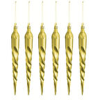 18 cm 6'lı Altın Sarkıt Süs