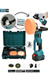 Assur 21V  Kömürsüz  125 mm Şarjlı Taşlama & Polisaj Makinesi 150 mm Set