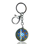 Cam Nazarboncuk Anahtarlık