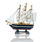 Orta Boy Dekoratif Ahşap Gemi Model4