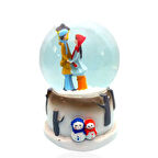 Işıklı Müzikli Sevgi Temalı Çift Orta Boy Kar Küresi