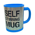 Kendi Karıştıran Mikser Bardak Self Stırrıng Mug Mavi Renk