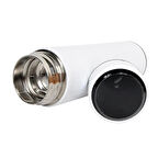 Kişiselleştirilebilir Dereceli Termos 05 Lt Beyaz Renk