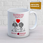 Kişiye Özel İsim Yazılabilir Sevgi Temalı Kupa Bardak