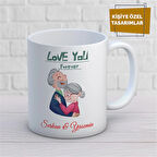 Kişiye Özel İsim Yazılabilir Sevgi Temalı Kupa Bardak