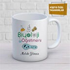 Kişiye Özel İsim Yazılabilir Biyoloji Öğretmeni  Kupa Bardak