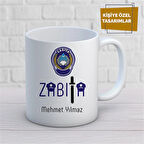 Kişiye Özel İsim Yazılabilir Zabıta Kupa Bardak