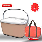 Buzluk Termos  Set-30 Lt Buzzy Buzluk Termos (1178 Cooler Box)+7 lt İzolasyonlu Çanta