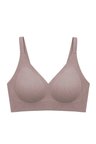 Seamless Bra - Velora | Kahverengi Lazer Kesim Balensiz Rib Dokulu Dikişsiz Kadın Sütyen