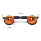 Beta 1766 Çiftli Cam Vantuzu 50 kg