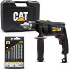 CAT DX17.1 750Watt 13mm Profesyonel Darbeli Matkap + 8 Parça Aksesuar