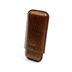 Jemar 2 Puro kapasiteli 54 ring Deri Puro Kılıfı Lizard Kahve