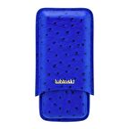 Lubinski Deri 3'lü Puro Kılıfı Lacivert Desenli(60 Ring)