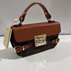 Armine Kadın Çanta Baskılı Kahve AR35903