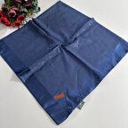 Bonjela Lento Eşarp Leopar Desen Koyu Kot Mavi LNT0215