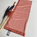 Bonjela Monogram Şal Nar Çiçeği-Somon JZ0310