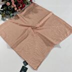 Bonjela Lüx Jakarlı Pamuk Eşarp Somon JPB0116