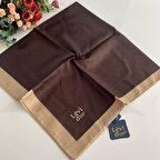 Levidor Premium Monogram Eşarp Kahve GX0207