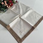 Levidor Premium Monogram Eşarp Krem-Moka GX0208