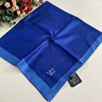 Levidor Premium Monogram Eşarp Açık Mavi- Saks Mavi GX0211