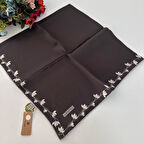 Armine Saf İpek Eşarp Nostalji Serisi Sura İpek Antrasit PKA0203