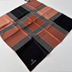 Vissona Twill İpek Eşarp Kahverengi IPK4103