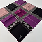 Vissona Twill İpek Eşarp Mor IPK4107