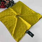 Bonjela Lüx İnci Jakarlı Pamuk Eşarp Yağ Yeşili JPB0704